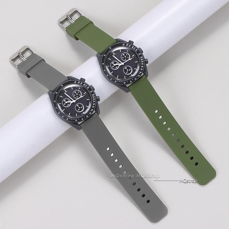 14mm 16mm 18mm 20mm 22mm 24mm Quick Release Soft Silicone Watch Band Universal Rubber Waterproof Bracelet Replacement Strap