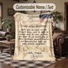 Love Hearts Theme Throw Blanket Custom Name Text Personalized Blanket Soft Cozy Blanket for Home Sofa Bed