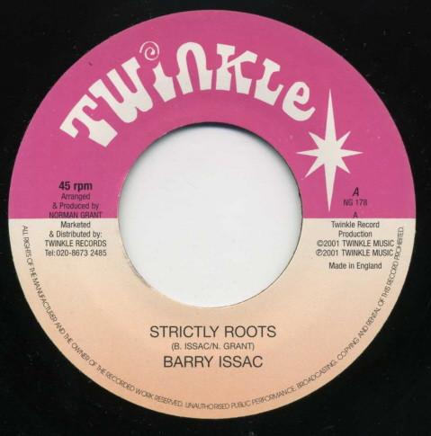 

7inch Record BARRY ISSAC Strictly Roots NG178 Twinkle Music UK Reggae Ska Dub Used