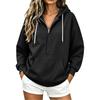 Women's Color Hooded Long Sleeve Pullover Sweatshirt for Casual Everyday Wear
