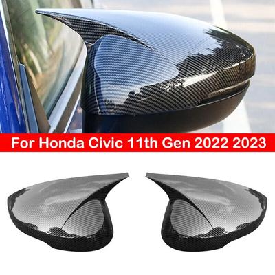 Dla Honda Civic 11. generacji Pokrywa Lusterka Bocznego Wstecznego Naklejka na Skrzydło Obudowa Zewnętrzna Drzwi Lusterko Wsteczne Wykończenie Włókno Węglowe