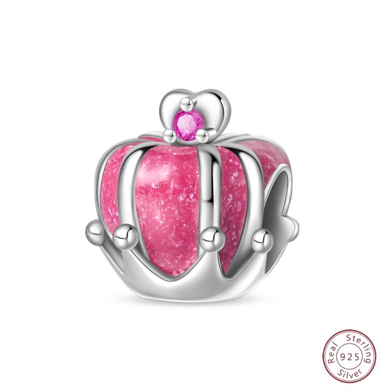 New Copper Charm Bead Mother'S Day Love Heart Family Charm Bead Pendant Fits Bracelet Womens Jewelry Gift