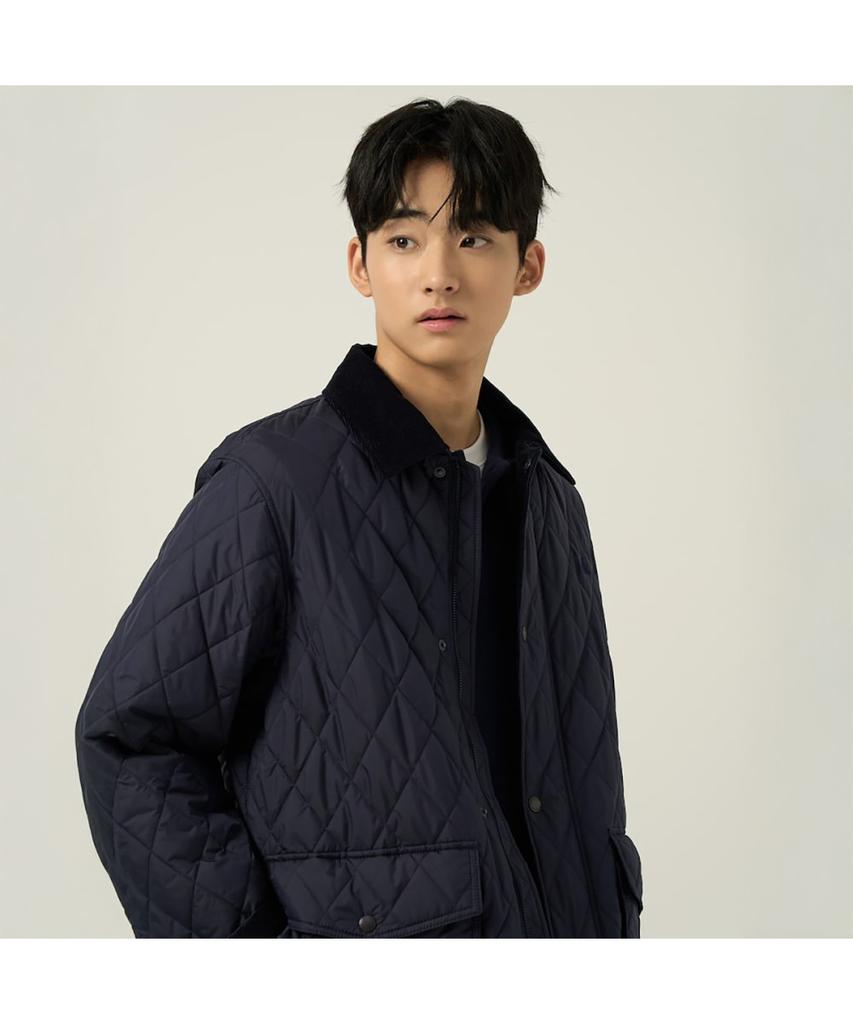 Beanpole Men Diamond Padded Safari Navy