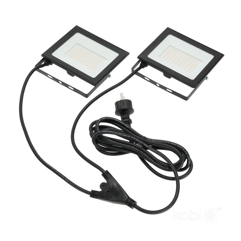 LED Floodlight On a Tripod 2x50W 4000K 8500 Lm IP54 IK06