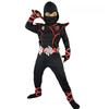 Kinder Ninja Kostüm Set Halloween Cosplay Spiel Rollenspiel Outfit Schwarz Blau Rot