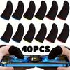 40 Stück Fingerhüllen für Handyspiele, Fingerspitzenhandschuhe, Anti-Rutsch, Touchscreen, Atmungsaktiv, Gaming, Fingerspitzen, Empfindlicher Touchscreen, Gaming