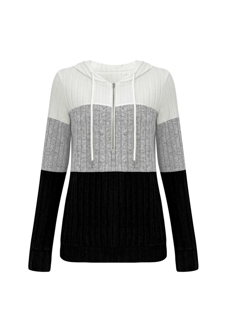 TUME Autumn/Winter Color Block Hoodie & Pants Set - Casual Fashion Two-Piece