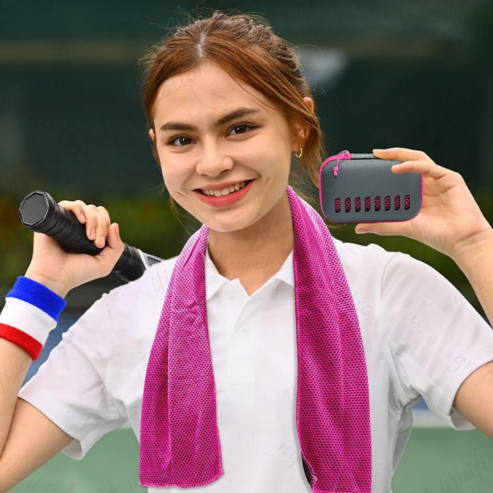 New Polyester Quick Dry Fitness Cool Towel EVA Boxed Microfiber Sports Cooling Ice Towel Absorbent Running Fitness Towel Summer