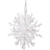 Glitter Finish Snowflake Hanging Ornament 3D Design Glitter Snowflake Decoration  Home Decor