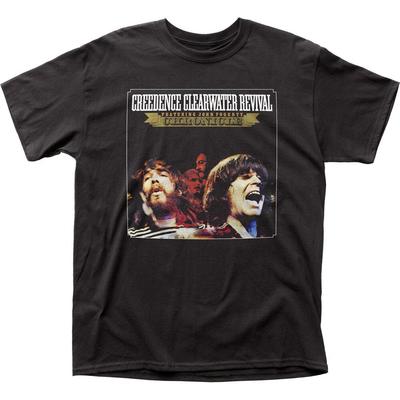 Creedence Clearwater Revival Chronicle Vyriški marškinėliai Roko muzikos grupės T-shirt Juodi
