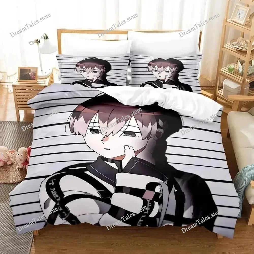 MILGRAM Luxury Bedding Set Japan Anime Cartoon Duvet Cover Set Comforter Bedspread Linen Twin Single Size Printed Home Textile