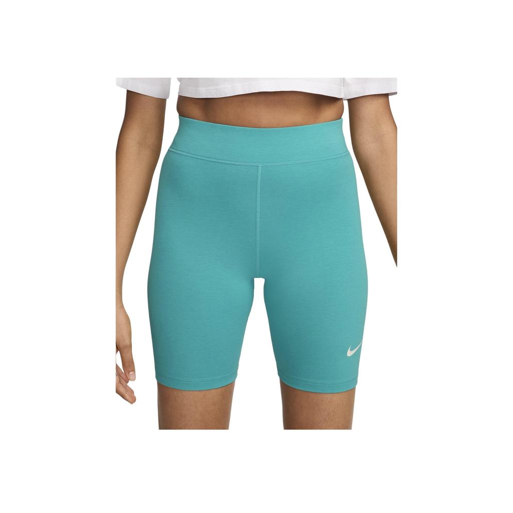Nike Sportswear Classic Solid Color Logo High-Waisted Motorcycle Sports Shorts Women shorts Dusty-Cactus DV7797-345