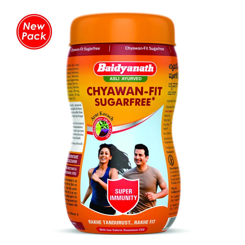 Baidyanath Chawan-Fit Sugar Free Chyawanprash 1 Kg Immunity Booster Herbal Rejuvenator