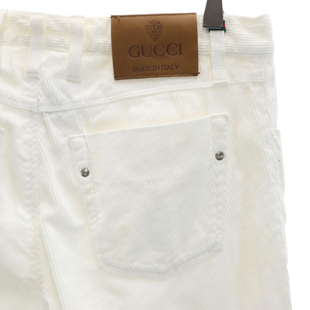 Gucci Made In Italy Corduroy Slim Pants 44 White Men's Used