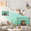 1pc 8x12 Inch Vintage Pewter Metal Sign - "When Visiting My Home" Cat-Themed Decor Extra Thick Tinplate Wall Art