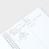 1/2 Drahtloses Feder-Notizbuch 80 Blatt