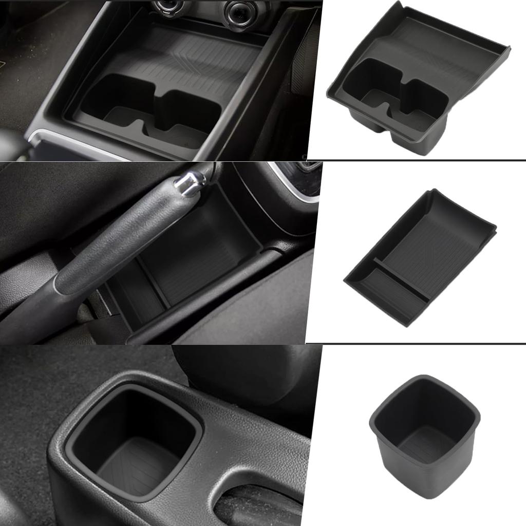 ZUNDUO Set of Center Console Storage Center Drink and Handbrake Storage Box for Suzuki Swift Sport This Center Console Tray Includes Cup Holders and