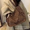 Leopard Print Bag Women's 2025 New Autumn and Winter Suede Shoulder Armpit Bag High-end Sense Commuter Tote Bag
