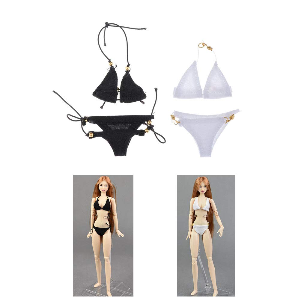 F Fityle Scale Female Doll Figure 2 Sets 1/6 Clothes, Bra, Panties, Underwear, Briefs, Bikini, 12-Inch Outfit,