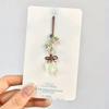 Chinese Style Mobile Bag Pendant Ice Transparent Mobile Phone Strap Star Flower Pendant  Keychain