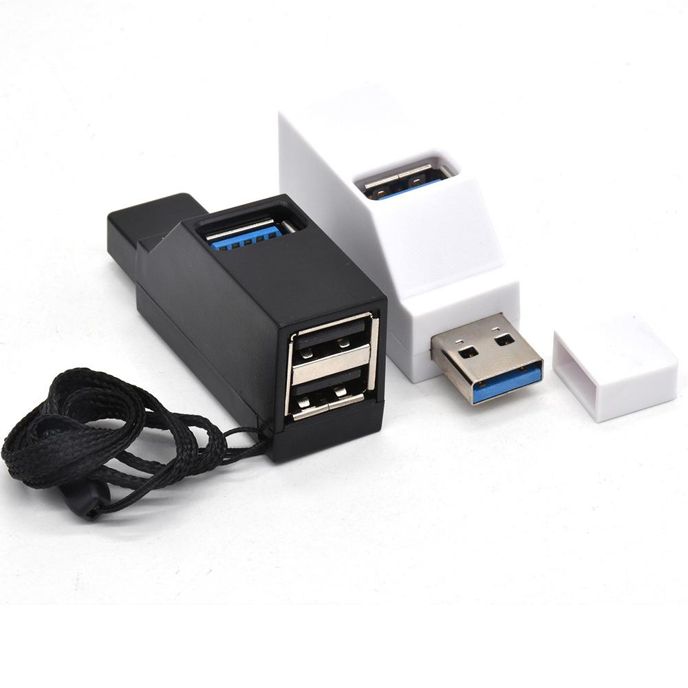 A34 Mini 3-Port USB 2.0 to 3.0 Plug-in Expansion Hub