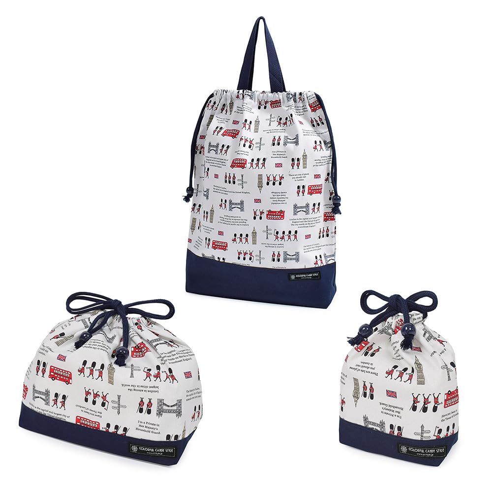 

Набор конфетных мешочков на шнурке, чашка для ланча, лондонский детский сад и вход в школу для NU601200 [Красочный стиль] 3 штуки (спортивная сумка, сумка, сумка) Март, дети,