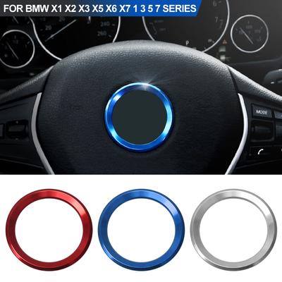 New Car Styling Decoration Ring Steering Wheel Circle Sticker For BMW M3 M5 E36 E46 E60 E90 E92 X1 F48 X3 X5 X6