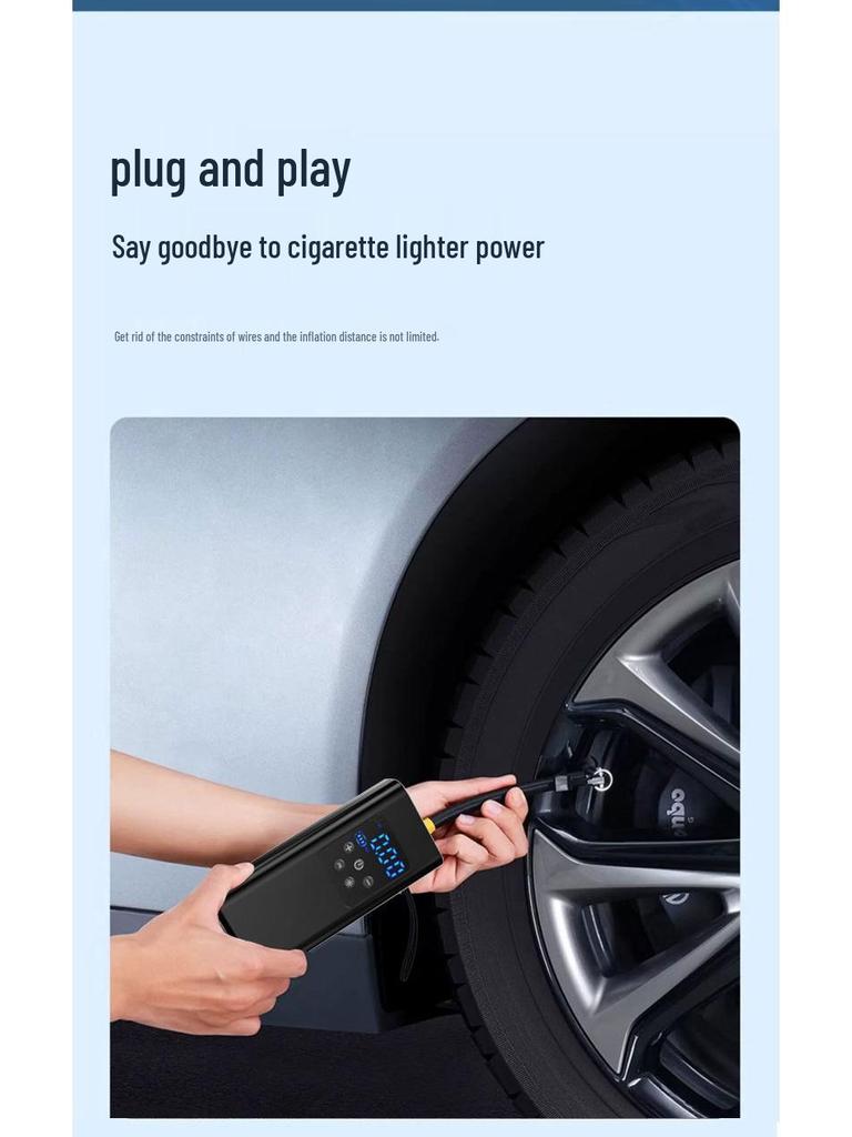 Wireless Mini Electric Car Tire Air Pump