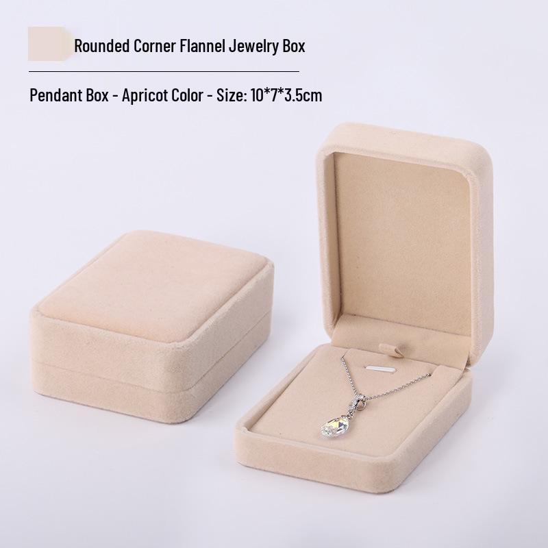 Pink Velvet Jewelry Box with Rounded Corners for Earrings, Bracelets, Rings, and Gifts