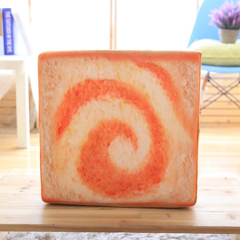 

Toast 3d Print Cushion Pillow Seat Pad Bedroom Sofa Office Home Comfy Decorative Circle Toast