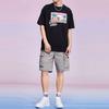 Li Ning Sports Fashion Series X Line Friends Cartoon Pattern Print Loose Short Sleeve T-Shirt Unisex Tops Black AHSR904-3