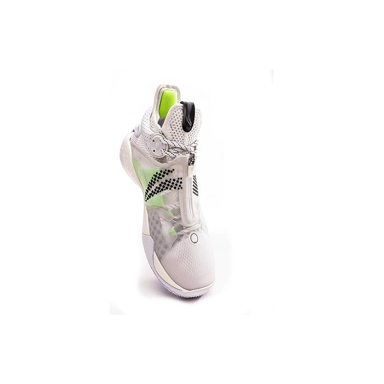 Li Ning SONIC 9 Boom Basketball Shoes Men's Mid Top White/Green ABAR045-2