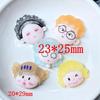 10Pcs New Cute Mini Cartoon Boys And Girls Series Resin Flatback Cabochon Scrapbook Kawaii Embellishments Accessories
