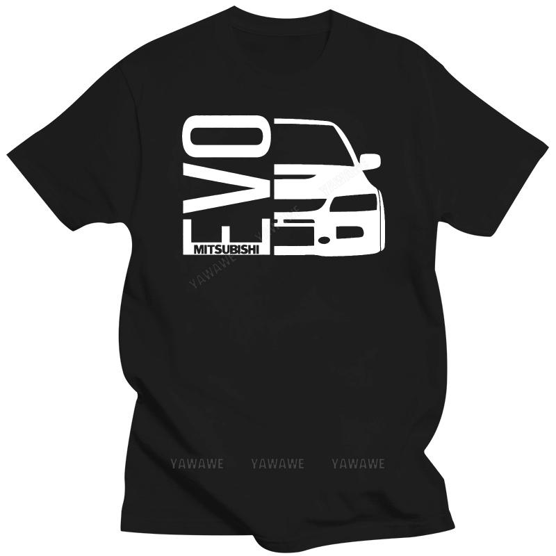 Adult tee tops teenager cotton Oversized tee-shirt Hot sale Fashion Evo 8 9 10 VIII Evolution T-Shirt Car Racer DSM Tee shirt