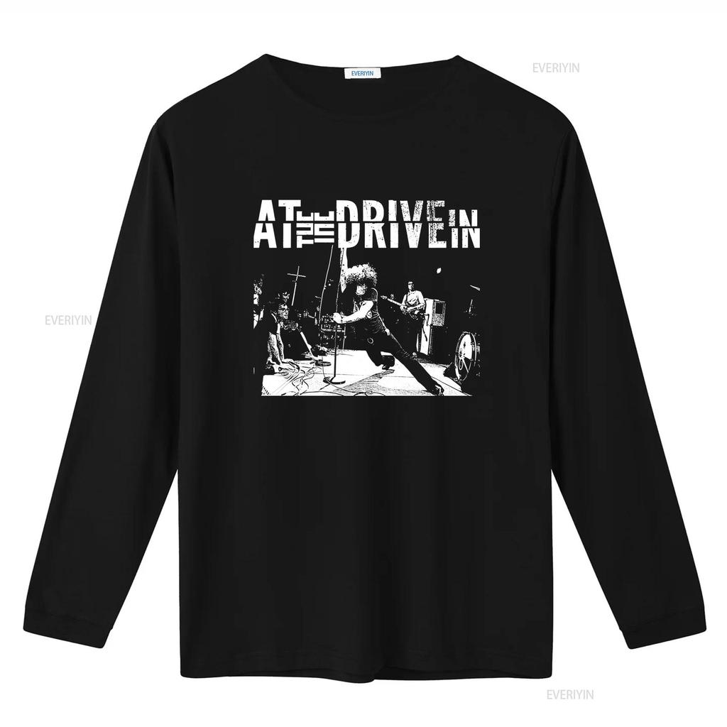Retro At The Drive In Band Concert Scene Black T Shirt All Sizes Available AR1306 Vintage Washed Stylish Soft Graphic Versatile