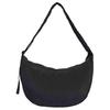 Originals Trefoil Solid Color Fashion Simple Versatile Zipper Closure Nylon Shoulder Bag Women Shoulder Bag Black JX4074