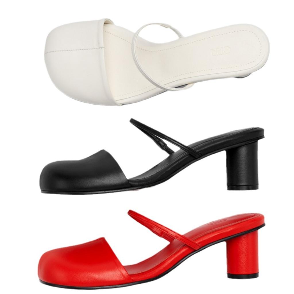 Summer Covered Toe Women's Mule Slippers Elegantly Slide on Outdoor Sandals