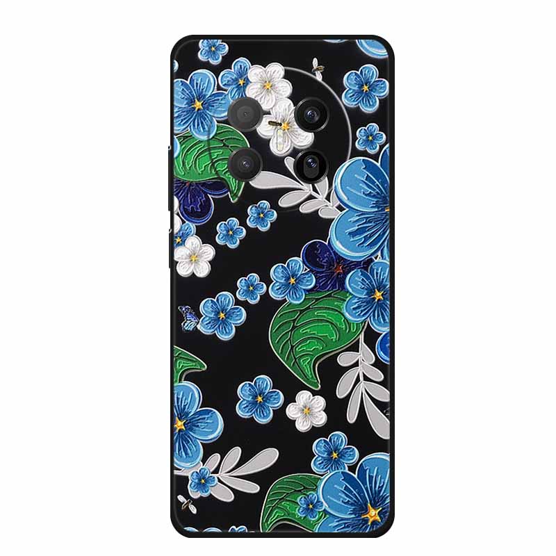 3D Emboss Case For Huawei Mate 70 Air 5G Phone Case Coque Flowers Silicone Soft Back Cover For Huawei Mate 70 Air 2025 Case Capa