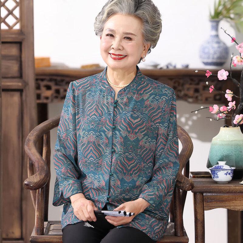 

Women s Autumn Chinese Style Cardigan Shirt 3XL