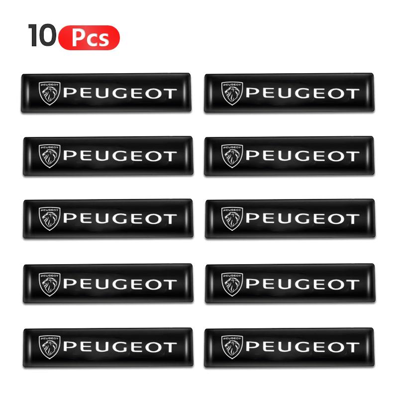2/4/10Pcs 3D Car Badge Decorative Stickers For Peugeot 208 3008 308 2008 207 107 508 607 106 406 407 307 GGA 206 301 408 5008 4008