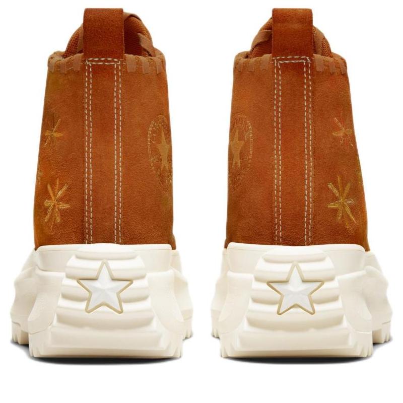 Converse Run Star Hike Platform Hi Embroidered Floral Amber Women's