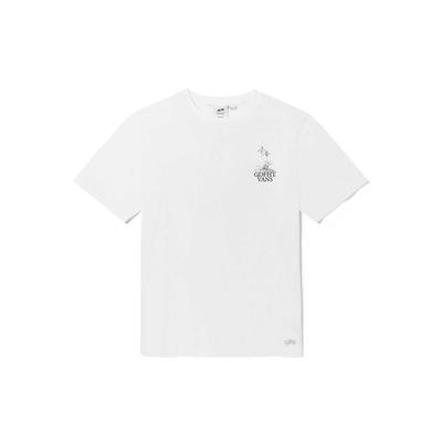 Vans X Good Fight Collaborazione Resistente Comoda Calda Moda T-shirt a Maniche Corte Unisex Top Bianco VN0A7SQG-WHT