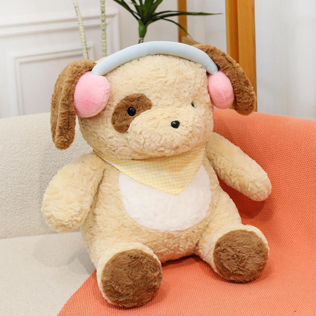 Super Cute Puppy Earphone Plush Doll - Perfect Gift for Kids and Girls