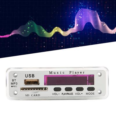 12V   5.0 Decoding Board Support   Card USB FM     Recording Call Back MP3 Decoding Board Module