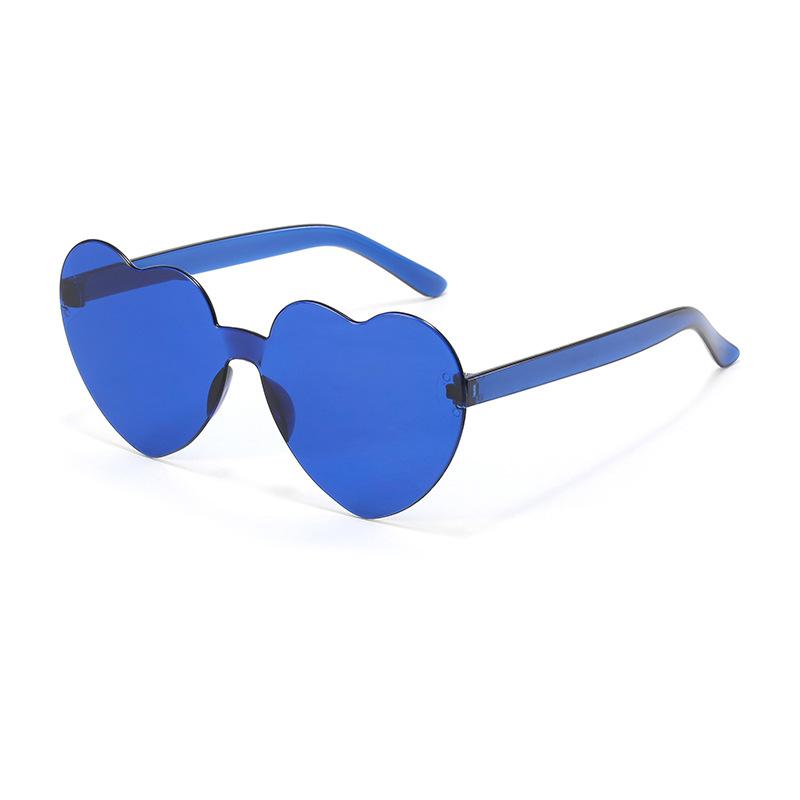 5pcs Jelly Peach Heart Sunglasses Female Street Photo Trendsetter Love Glasses Photo Cute Funny Sunglasses