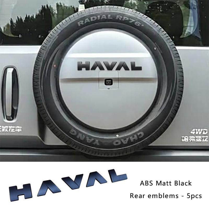 Car Black Logo Emblems For Haval V7 / Raptor Front Network Trunk Rear Sticker Body Decal Decoration Car Accessories