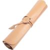 Dom Teporna Genuine Leather Roll Pen Italian Stylish Pencil Case for Men and Rolled Suitable for Working Adults and Natural Leather Case, Leather,