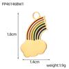 CARLIDANA Multi Designs Diy Rainbow Cherry Pendant Enamel Fashion Jewelry Charms Bracelet Necklace Stainless Steel Pendant