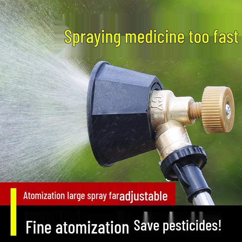 Black Cyclone Adjustable High-Pressure Agricultural Spray Gun for Pesticides 1 high-pressure atomizing head