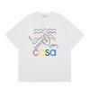 Casablanca American-style Loose Short-sleeved Shirt White C31